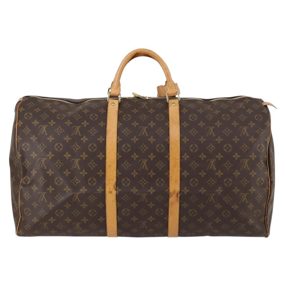 LOUIS VUITTON Monogram Keepall 60 Boston Bag M41422 LV Auth 144554 - Picture 2 of 16